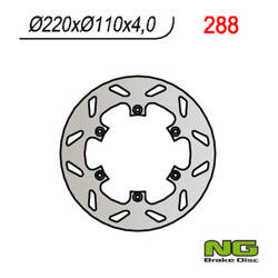 NG TARCZA HAMULCOWA TYŁ APRILIA RS 125`92-96, RX 125`89-00, PEGASO 125`89-99, VOR 400-530`98-02 (220X110X4)